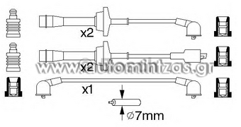 Spark plugs DAIHATSU & TOYOTA  B938, 9091921287, 346439