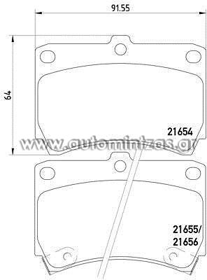 Τακάκια KIA & MAZDA  FBP1067, MDB1530