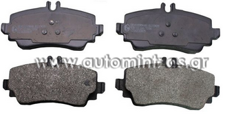 Brake pads MERCEDES-BENZ A-CLASS  MDB1924, FBP4000, 1684200020, 1684200120, 1684200720, 1684200820, 1684201120, 1684201220, 1684201320, 1684201420, 1684201520, 4144200220, A1684200120, A1684200720, A1684200820, A1684201120, A1684201320, A1684201420, A4144200220