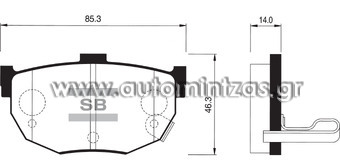 Τακάκια FORD, HYUNDAI, KIA & NISSAN  MDB1450, FBP1062, WVA21554, WVA21555
