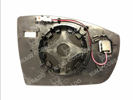 CRYSTAL MIRROR FORD C-MAX '10 / GALAXY '06 -'15 / KUGA '08 -'16 / KUGA '16 / S-MAX '06 -'14 / ECOSPORT '14 (HEATED, BASED, CHROME)  BLIND SPOT LEFT