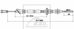Ντίζα χειροφρένου SUZUKI VITARA   23710-57B10, 23710-57B12, 4JK1005