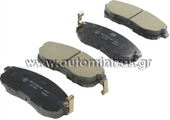 Brake pads NISSAN CUBE  MDB2967, FBP4100, 41060-2Y091, 41060-73L91, 41060-88E90, AY040-NS055, AY040-NS128, D1060-1FE0A, D1060-1KA1A, D1060-AC20A, D1060-EM10A, D1061-JA00A, 41060-2Y990, D1060-2Y990, 41060-AM890, 41060-AM891,  41060-AM892, AY040-NS118, AY040-NS117, D1060-AM80B,  D1060-EM30C, D1061-ZX60A, AY040-NS111, D1060-1FC0A, 41060-5Y790, 41060-ZB590, 41060-9J425, D1060-JN00A