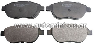 Brake pads CITROEN, FIAT, LANCIA & PEUGEOT  MDB2186, FBP2073, 425222, 425235, 425250, 425252, 425253, 425331, 425339, 425385, 425418, 425427, 425471, 425489, 77364897, 77362743