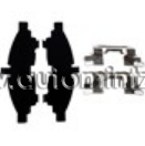 Σετ επισκευής λαμάκια δισκόφρενου MITSUBISHI L200 '06 2WD ΕΜΠΡΟΣ, 14018843