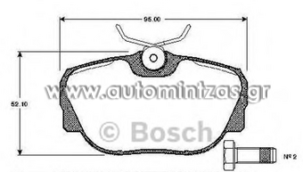 Τακάκια BMW    571352, 571352B, 34111154442, 34111154443, 34111155999, 34111156898, 34111156899, 34111157747, 34111157748, 34111161057, 34111161347, 34111161349, 34111162481, 34119058982, 34119058989, 4047023033826, D4937373, E190R-01249/529, WVA21173, LP0647, LP596, GDB850