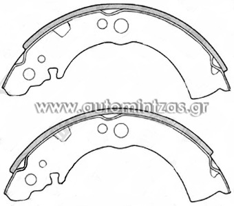 Σιαγώνες NISSAN  FN-1160, FN1160, 0060750209, 795319, 0986487235, LS1289, MFR167, 44060-01A00, 44060-01A25, 44060-01A26, 44060-07Y25, 44060-41A25, 44060-41A85, 44060-68A25, 44060-L7025, 44060-L7026, 44060-L7027, 44070-01A00, D4060-01A00, D4060-01A25, D4070-01A00, GS8156