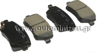 Brake pads NISSAN, OPEL & SUZUKI  MDB2796, FBP4102, D1060-1HA0A, D1060-1HA0B, D10FM-1HA0A, D1M60-1HA0B, 4708239, 4711040, 93192962, 93196814, 55810-62J00, 55810-62J00-000, 55810-62J00-GAL, 55810-62J00-PPS, 55810-62J01, 55810-62J01-000, 55810-62J20, 55810-62J20-000, 55810-62J30, 55810-62J30-000, 55810-62J31, 55810-62J31-000, 55810-62J50, 55810-62J50-000