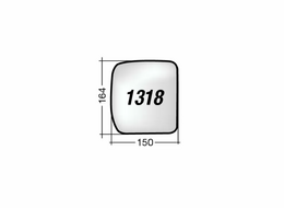 LAND ROVER DEFENDER '20 MIRROR GLASS (CHROME) RIGHT WITHOUT BASE