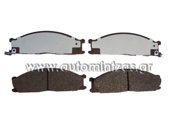 Brake pads NISSAN & SUBARU   41060-05N90, 41060-05N93, 41060-08N90, 41060-08N91, 41060-08N92, 41060-09G90, 41060-0H525, 41060-17V90, 41060-18V91, 41060-18V93, 41060-23C90, 41060-23C91, 41060-23C92, 41060-23C93, 41060-23C94, 41060-27N90, 41060-27N92, 41060-28N90, 41060-2S790, 41060-32G90, 41060-32G91, 41060-32G92, 41060-32G93, 41060-32G94, 41060-3S590, 41060-57G90, 41060-91P90, 41060-98P90, 41060-V7082, 41060-V7085, 41060-V7090, 41060-V7092, 41060-V7094, D1060-2S790, D1060-V7090, D1060-V7091, D1060-V7092, D106M-N2886, D106M-S2826, L1060-08N91, 26296-PA020