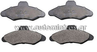 Brake pads FORD ESCORT   MDB1493, FBP4106, 1015598, 1048309, 5025948, 5026661, 5027604, 5028176, 6180371, 6500952, 6500953, 6500954, 6704271, 6962492, 7075049, 7075050, 91AB2K021BB, 91AB2K021BC, 91AB2K021HB, 91AB2K021JA, 91AB2K021JB, 96AB2K021AA, 96AB2K021AB, A91AXT55056DA, A93AX46002AA