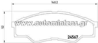 Τακάκια TOYOTA HILUX  MDB2915, FBP1276
