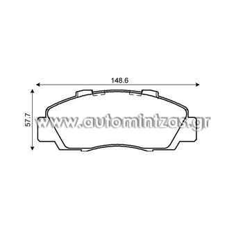 Τακάκια HONDA  MDB1543, M1144, FBP1076-F