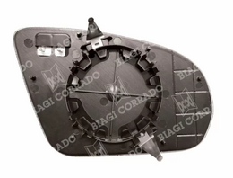 CRYSTAL MIRROR MERCEDES C CLASS W205 / C205 / A205 / S205 '13 / S CLASS V222 / W222 / X222 '13 / GLC X253 '15 / GLC COUPE C253 '16 / GLA 200D '20  (HEATED, BASED, CHROME) BIG LEFT