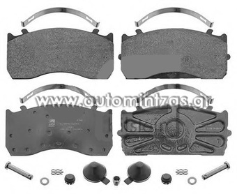 Τακάκια FIAT, MAN & MERCEDES-BENZ  29148 /29183 (WVA), FBP4145, 81508205085, 81508206043, 81508206054, 0034207220, 0034207320, 0044206120