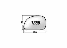 MIRROR GLASS HYUNDAI ACCENT '03 -'05 (CHROMIUM) RIGHT WITHOUT BASE