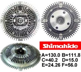 Clutch fan MAZDA B SEIRIES 1300116, 2562, 2562TM, 2586, 36906, 922562, 945-2080, FE66-23-907, FE6623907, MZ-17F