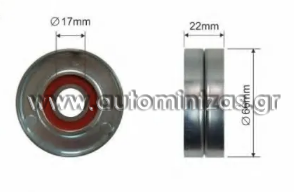 Τεντωτήρας ιμάντα ALFA ROMEO 159, CHEVROLET AVEO, KALOS, CRUZE, ORLANDO, TRAX, FIAT CROMA, STILO, OPEL ASTRA, CORSA D, RNK-PL-012, RNKPL012, 55556090