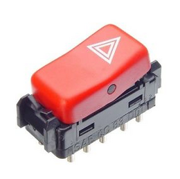 Διακόπτης φώτων αλάρμ MERCEDES E CLASS 124-126-201, MAZDA BT50, FORD RANGER '06-'11, 1248200110