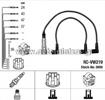 Spark plugs VW POLO    DKC128, RC-VW219