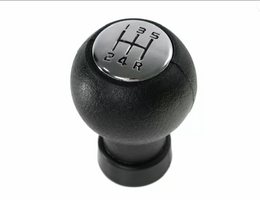 GEAR LEVER KNOB SUZUKI SWIFT/ SX4 - "T" BASE - 5 SPEEDS -12345R- CHROME BLACK LETTERS