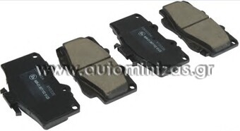 Brake pads TOYOTA   04465-35030, 04465-35031, 04465-35040, 04465-35100, 04465-35200, 04465-35260, 04465-60030, 04465-YZZAF, 04491-33160, 04491-35110, 04491-35111, 04491-35160, 04491-35170, 04491-35171, 04491-35190, 04491-60070, 04491-60080, 04465-YZZDJ, 04465-YZZDH, 04491-60090, J0446535040, J0449135160, T11-50A, BP1005, J3602054