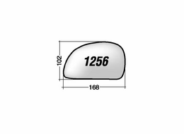 MIRROR GLASS HYUNDAI ACCENT '03 -'05 (CHROMIUM) LEFT WITHOUT BASE