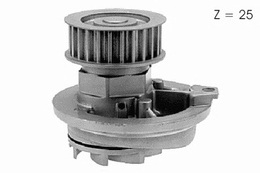 Αντλία Νερού CHEVROLET, DAEWOO, OPEL & VAUXHALL  WO-011, CP2660, CP2894, CP3392, 24409355, P316, P318, P328, P796, PK03160, PK03161, PK03162, PK03163, PK03164, PK03165, PK03180, PK03280, PK03281, PK03282, PK03283, J1510907, 1334017, 90281612, 92226211, VKPC 85610, VKPC 85611, 506080, 506309, 506856