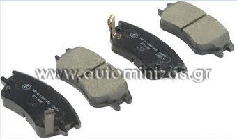 Τακάκια HYUNDAI ATOS   58101-02A10, 58101-02A10AT, 58101-05A10, 58101-05A30, 58101-02A10, 58101-05A10, 37432, C10520ABE, PAD1474, 50-H0-008, 1080-4050, 1080-0450A, 13.0460-5829.2, ADG04260, BBP1659, BBP2102, 0986494155