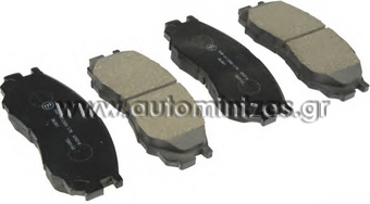 Brake pads MITSUBISHI L200  MDB1823, FBP2011, MR205256, MR205257, MR389547, MR389550, MR510680, MZ690338, X3511009, MN102616, MN102609, MZ690016