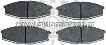Τακάκια NISSAN  A-95K, PAD375, PAD620, 572361B, ADN142107, 0986468630, 0986469320, 469320B, HP2452, HP2452T, HP2452, J3601031, J3601034, 140376, 140694, J3601031, J3601034, 41060-C7000, 41060-C7126, 41060C7128, 41060-C7128, 41060C7190, 41060-C7190, 41060C7191, 41060-C7191, 41060C7192, 41060-C7192, 41060C7193, 41060-C7193, 41060-C8186, 41060G9500, 41060-G9500, 41060G9501, 41060-G9501, 41060G9701, 41060-G9701, 41060G9725, 41060-G9725, 41060-G9800, 41060G9825, 41060P9690, 41060-P9690, 9294, 9917, 30201, GDB747