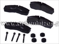 Τακάκια IVECO, MERCENDES-BENZ & RENAULT   2995632, 2996532, 42536101, 42548192, 504093779, 0034204620, 41060-9X129, D10609X60C, 5001844748, 5001844748, 37379, C1E018ABE, PAD1495