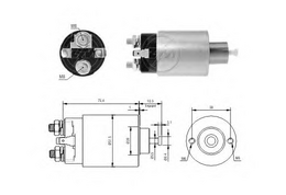 Μπουτόν μίζας  HYUNDAI , KIA & MITSUBISHI   ZM4-993, M002T84571, M002T87871, M2T87871, M371XA0273, M371XA0274, M8T75071, MD618972, ME701462