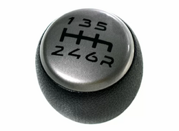 GEAR LEVER KNOB FIAT STILO - 6 SPEEDS -123456R - SILVER