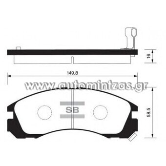 Τακάκια CITROEN & MITSUBISHI   MDB1539, FBP1068