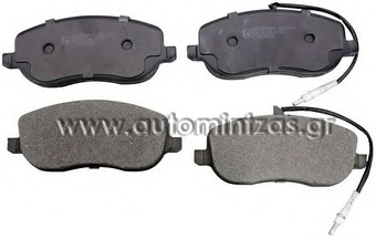 Front Brake Pads Set Fits CITROEN, FIAT, LANCIA & PEUGEOT     PAD1224, 602863, 573096B, PA1424, DP23023, P23090, 822-530-0, 4252.31, 425457, LP1792, 77363956, 77364447, 9949552, 77362236, 77363956, 77364447, 9949552, 682, MDB2531, NP2082, 12144, 12262, 4252.20, 4252.31, 425457, GDB1503, 597539, 598553
