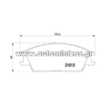 Τακάκια HONDA & HYUNDAI  MDB1298